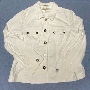 White Stretch Jean Jacket